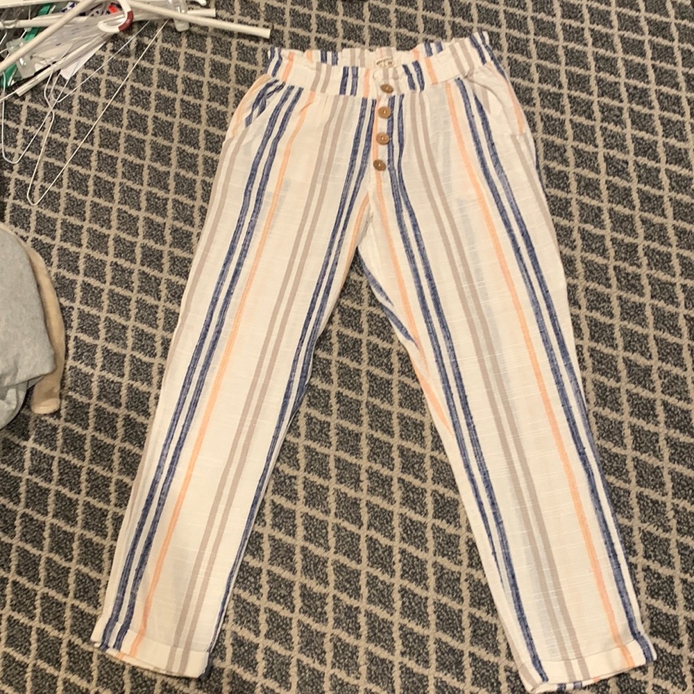 Rip Curl villa striped cotton pants